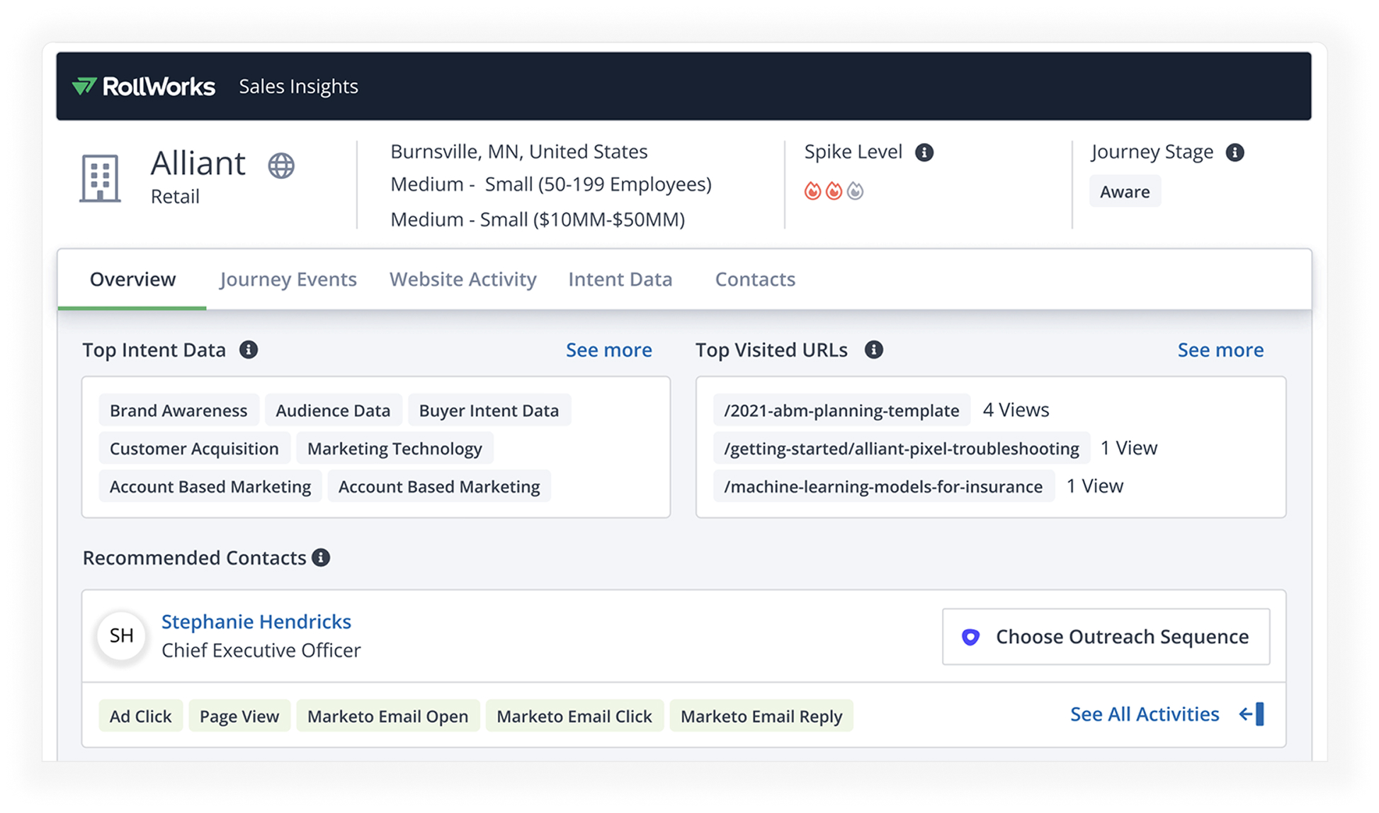 The redesigned consolidated Sales Insights experience